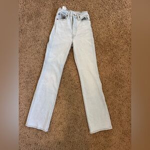 Levis Light Blue Button-Fly Rob Cage Boot Jeans size 26x33
